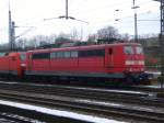 BR 151/55282/die-br-151-006-4-steht-am Die BR 151 006-4 steht am 21.02.2010 in Aachen West abgestellt.